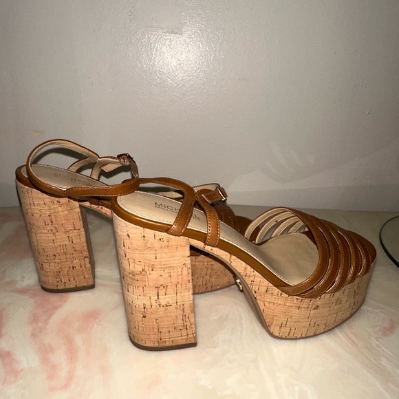 Michael Kors Cognac Platform Shoes - Picture 4 of 4